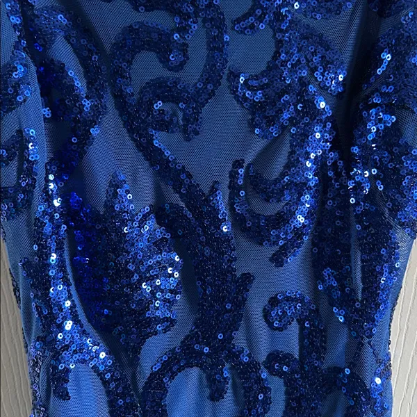 Windsor‎ Blue Sequin Mesh Stretchy Prom Homecoming Mini Dress Size XS - Image 7