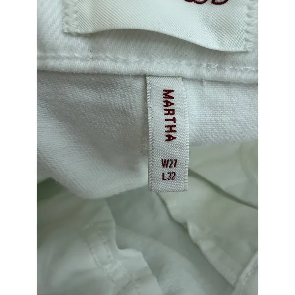 DRIFTWOOD Martha Wide Leg White Jeans Size 27 - Image 6
