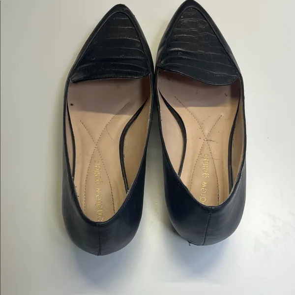 Andrew Geller Black‎ Croc-Patterned Loafers - Image 3