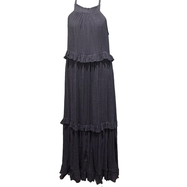 Listicle Women's Small Blue Maxi Racerback Dress - Image 3