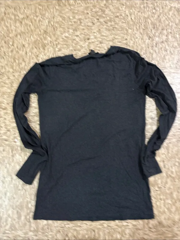 COS Black Long-Sleeve Crewneck Tee - Image 4