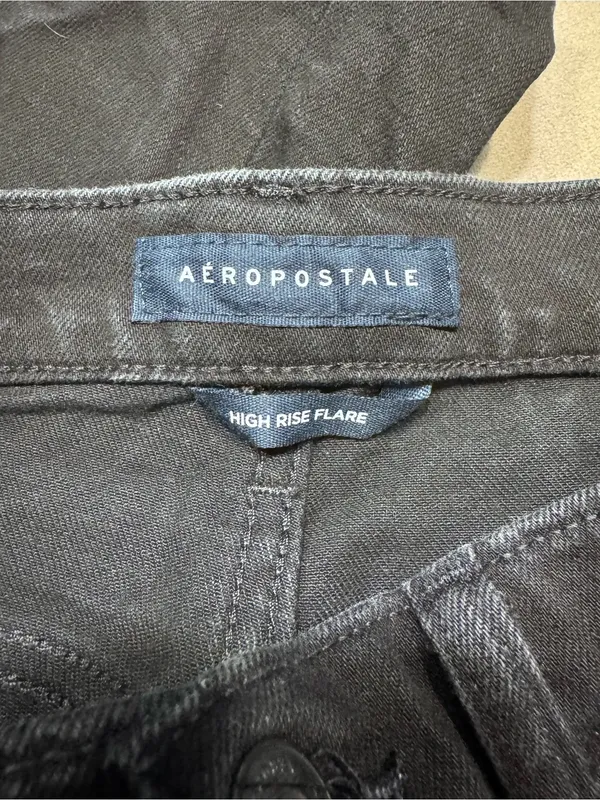 Aeropostale Black High-Rise Flare Jeans - Image 4