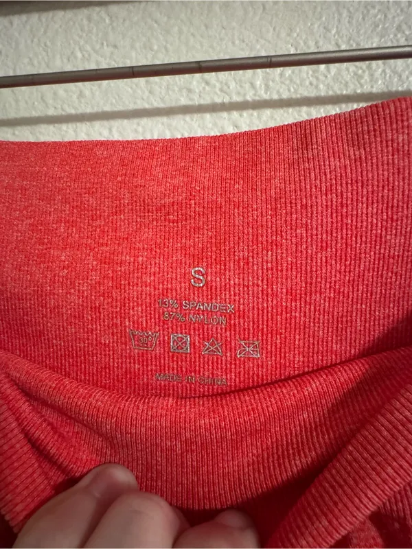 NVGTN High-Waist Red Women’s bike Shorts - Image 2