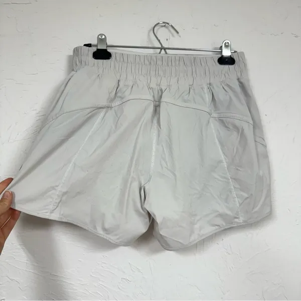 Lululemon Grey Athletic Shorts Womens 10 Casual Running Casual Lined retro Sport - Image 6