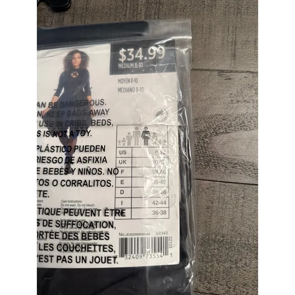 NWT Women's‎ Black Goth Witch Dress Costume Size Medium - Image 5