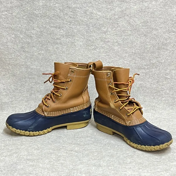 Vintage 90's LL Bean 6" Bean Boots Womens 8M Leather Duck Boots‎ Made in ME EUC - Image 7