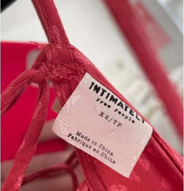 Free People Intimately Red Pattern Sundress  - Image 2