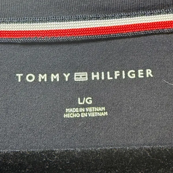 Tommy Hilfiger Womens‎ Navy Blue T-Shirt Dress Side Stripe Logo Large L - Image 3