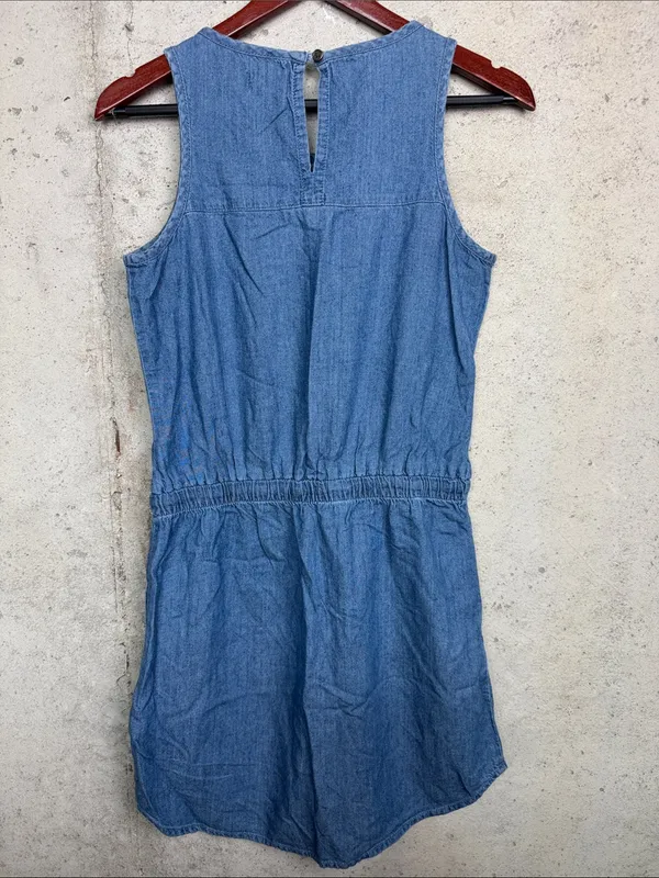 Pact Women's Denim Chambray Tank Dress small - Image 6