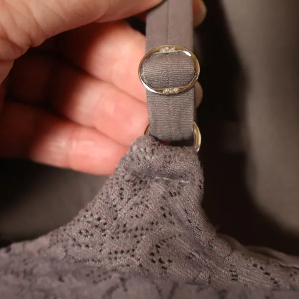 Aerie Real Sunnie Wireless Bra‎ Womens Size 32C Gray Lace Comfort Lightly Padded - Image 5