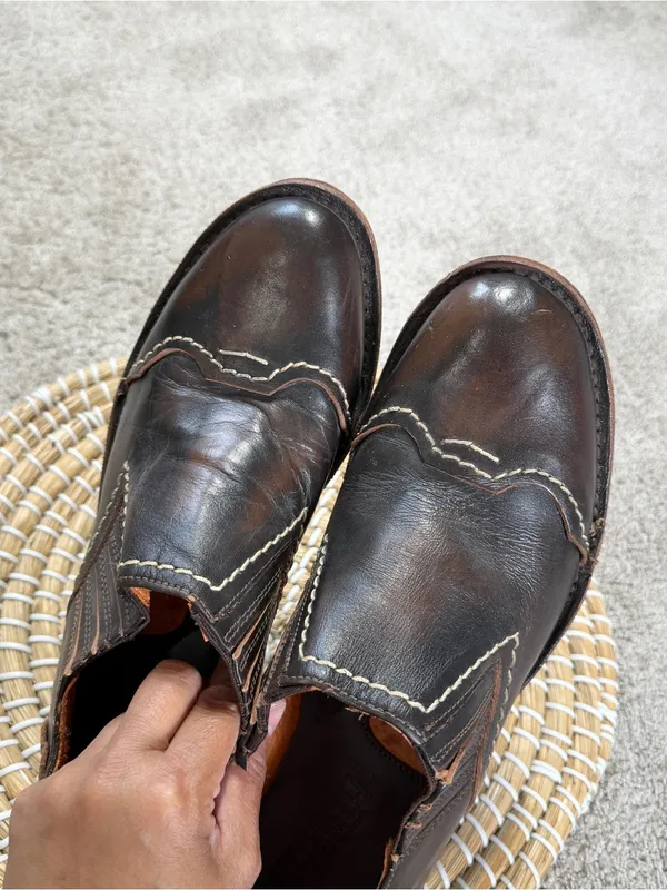 Bed|Stu Women’s Cobbler Series Slip On Shoes Leather in Dark Brown 8 - Image 12