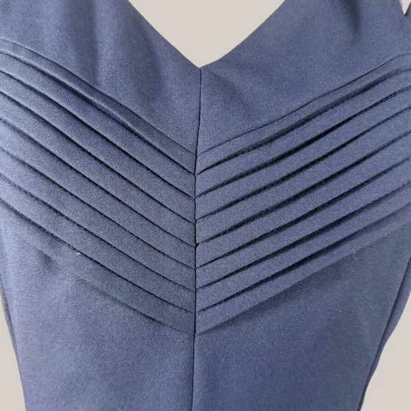 Ya Los Angeles Fit and Flare Navy Blue Dress Size M - Image 5