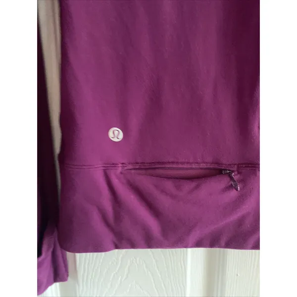 Lululemon Run Turbo 1/2 Zip Pullover Womens Size 6 Purple Athletic Running‎ Top - Image 6