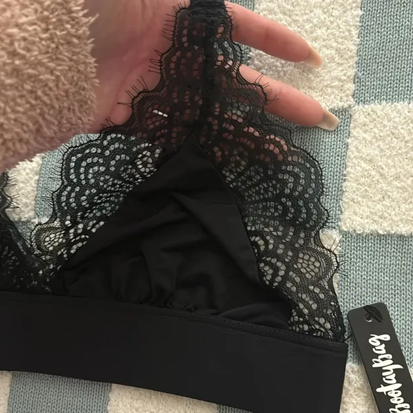 NWT BootayBag Black Lace Bralette - Image 3