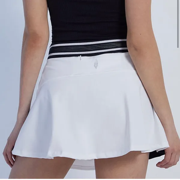 Free People Movement Round Robin Black White Colorblock Skort - Image 2