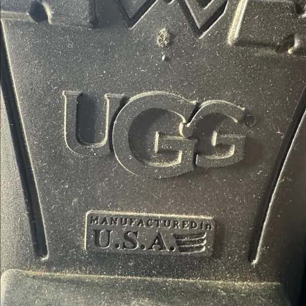 UGG Shaye Gloss Tall Rain Boots Black Waterproof Rubber Boot Size 8 - Image 12