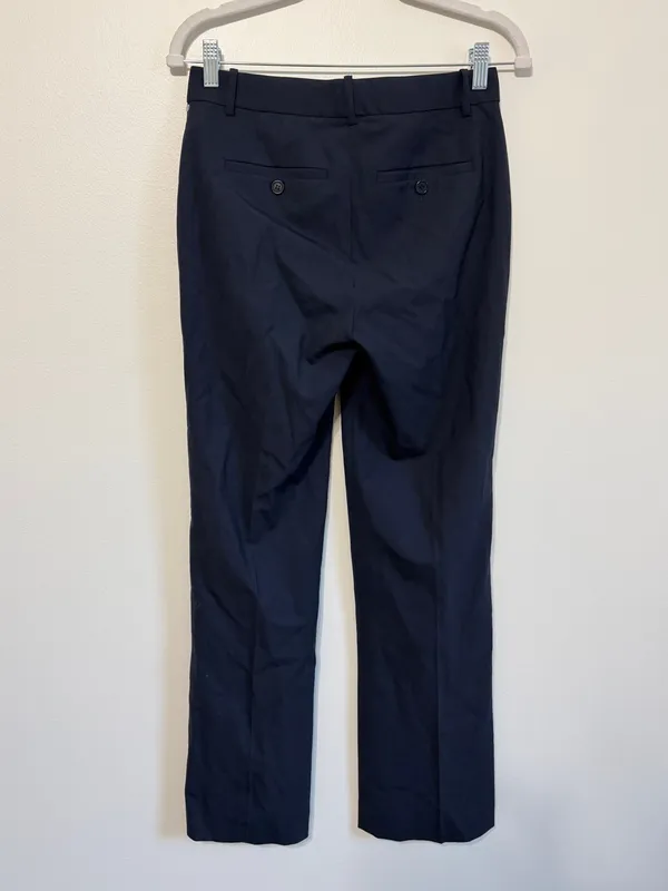 Theory Wool Navy Blue Trouser Pants Size 27 Waist Women’s Minimalist Luxury - Image 6