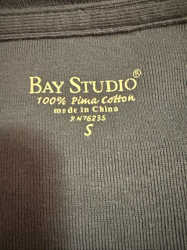Classic Long-Sleeve Crewneck Top - Dusty Blue - Image 4