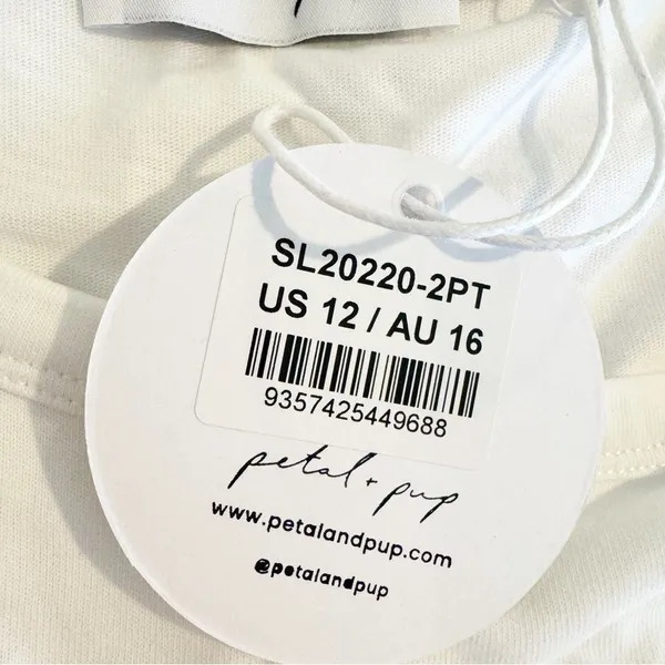 NWT Petal & Pup Omri Crop Top Shoulder Pads in White Size 12 - Image 10