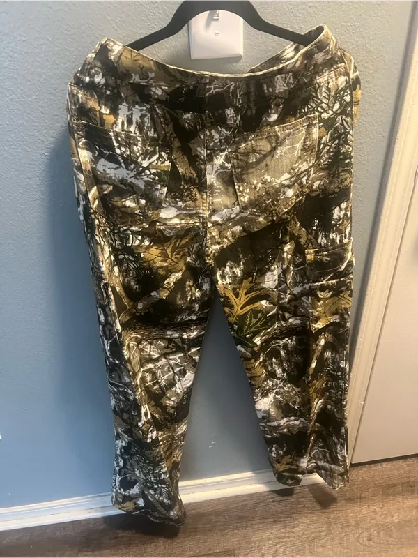 Kids Camo Cargo Pants - Green/Tan/White - Image 2