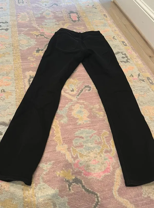 Black Wide Leg Size Double Zero Wow Boot Cut Midrise Jean - Image 2