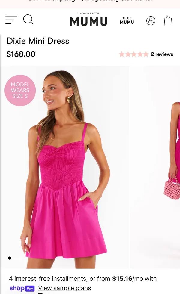 NWT Show Me Your Mumu Dixie Mini Dress - Image 4