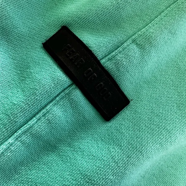 1019. Fear of God Essentials Fleece Running Short 'Mint Leaf' men sz large - Image 4