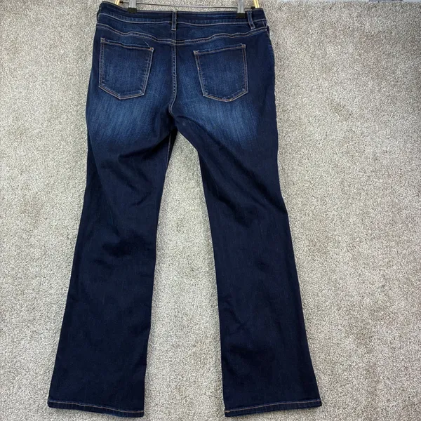 Soho Bootcut Jeans Size 12 Petite Dark Wash Stretch Mid Rise Western Rodeo Boho - Image 3