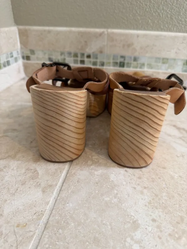 Free People Bellevue Clogs Wood Platform Shoes Sandals Size 38 / 7.5-8 - Image 8