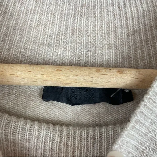 ATM Anthony Thomas Melillo Mock Neck Wool Cashmere Sweater Sz Small - Image 12