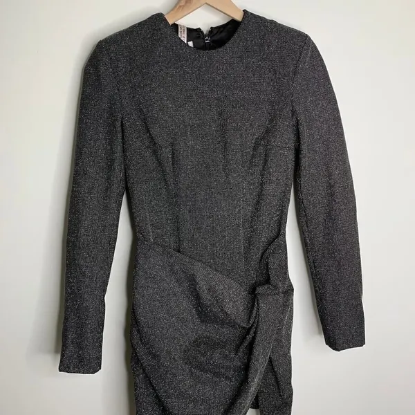 House of CB Gisella Mini Longsleeve Beaded Dress Womens New Small - Image 5