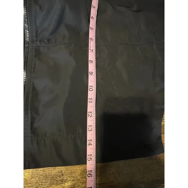 Zara Cropped Jacket Black Small Long Sleeve Fall Winter Windbreaker Gorpcore - Image 12