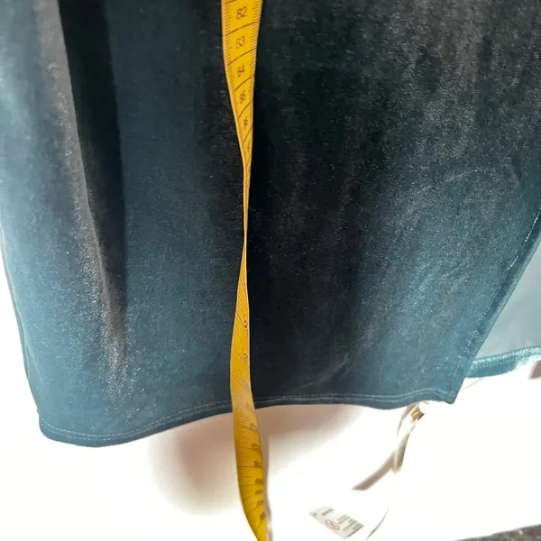 Selfie Leslie Must Be Fate Velvet Midi Dress Small Blue Luxury Glam - Image 6