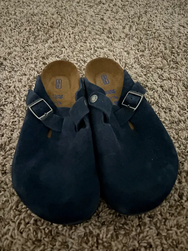 Women Birkenstock Clogs Boston Suede - Image 3