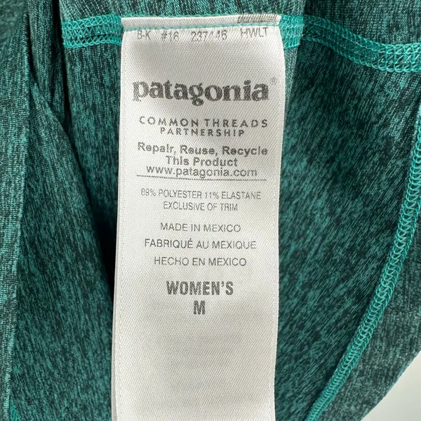 Patagonia Size Medium Green Sleeveless Dress Tulip Back Athletic Athleisure‎ - Image 4