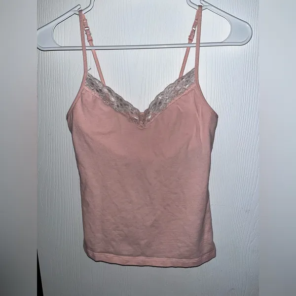 Xs Lace Tank Top Pink - Image 4