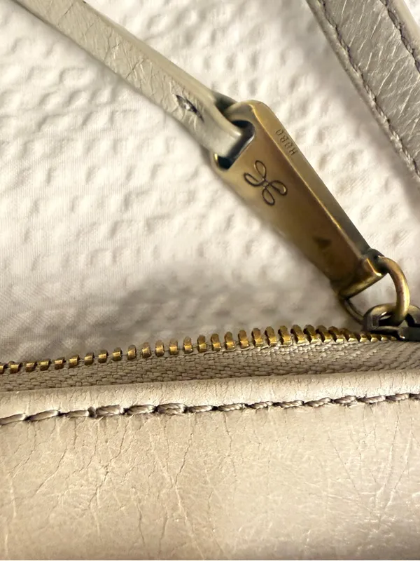 HOBO Leather Crossbody Bag in Light Gray - Image 7
