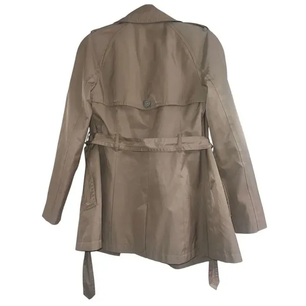 ✨Express Tan Khaki Trench Sz Small Coat✨ - Image 4