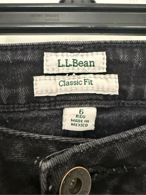 L.L. Bean Straight-Leg Jeans - Black Wash - Image 7