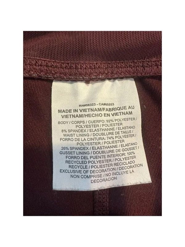 Nike Women's Dri-Fit Cropped Leggings Maroon / burgundy Size S Athletic Sports - Image 7