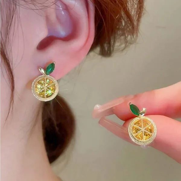 Lemon Drop Earrings Gold - Image 6