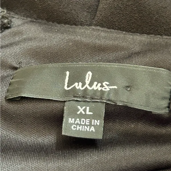 Lulus Black‎ Elegant Sensation Asymmetrical Pleated Maxi Dress Size XL - Image 8
