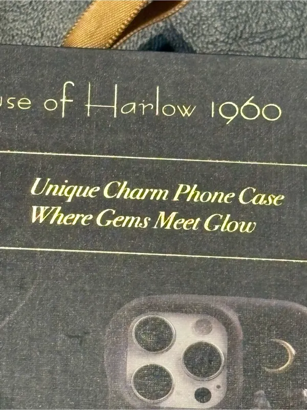 House of Harlow 1960 Black Mosaic Charm Case for iPhone 16 Pro Max NIB - Image 7