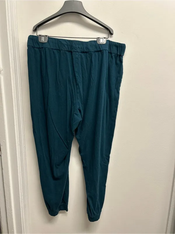 J. Jill Sleep Forest Green Drawstring Relaxed Jogger Lounge Pants ankle length - Image 3
