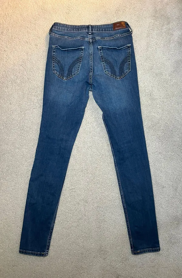 High Rise Super Skinny Denim Jeans Size 7 - Image 2