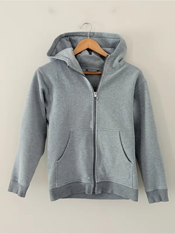 Lululemon All Yours Zip Hoodie Heathered Core Medium Grey Size XS - Image 4