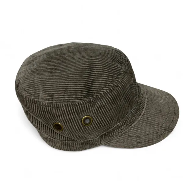 The North Face Y2K Faux Fur Lined Corduroy Hat Dark Green Women’s Small - Image 3