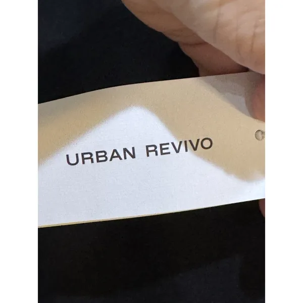 Urban Revivo black off-the-shoulder top Size 10 Metal Ring Asymmetrical - Image 6