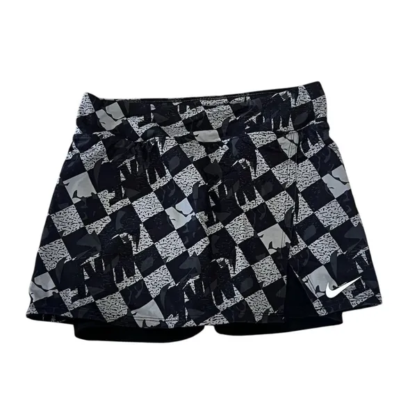 Nike Women's Dri-FIT Tennis Skort Black/White XS Athletic Activewear - Image 6