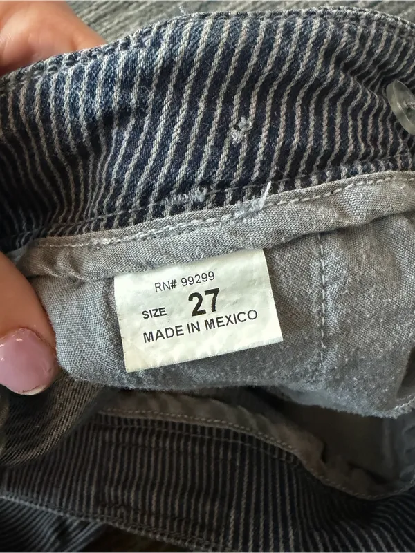 Devine Rights of Denim Y2K Pinstripe Jeans 27x29 Mid Rise Flare - Image 6